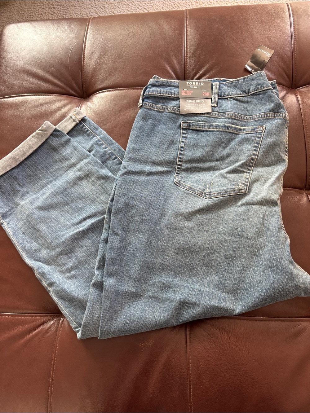 torrid Light Blue Relaxed Fit Stretch Denim Jeans